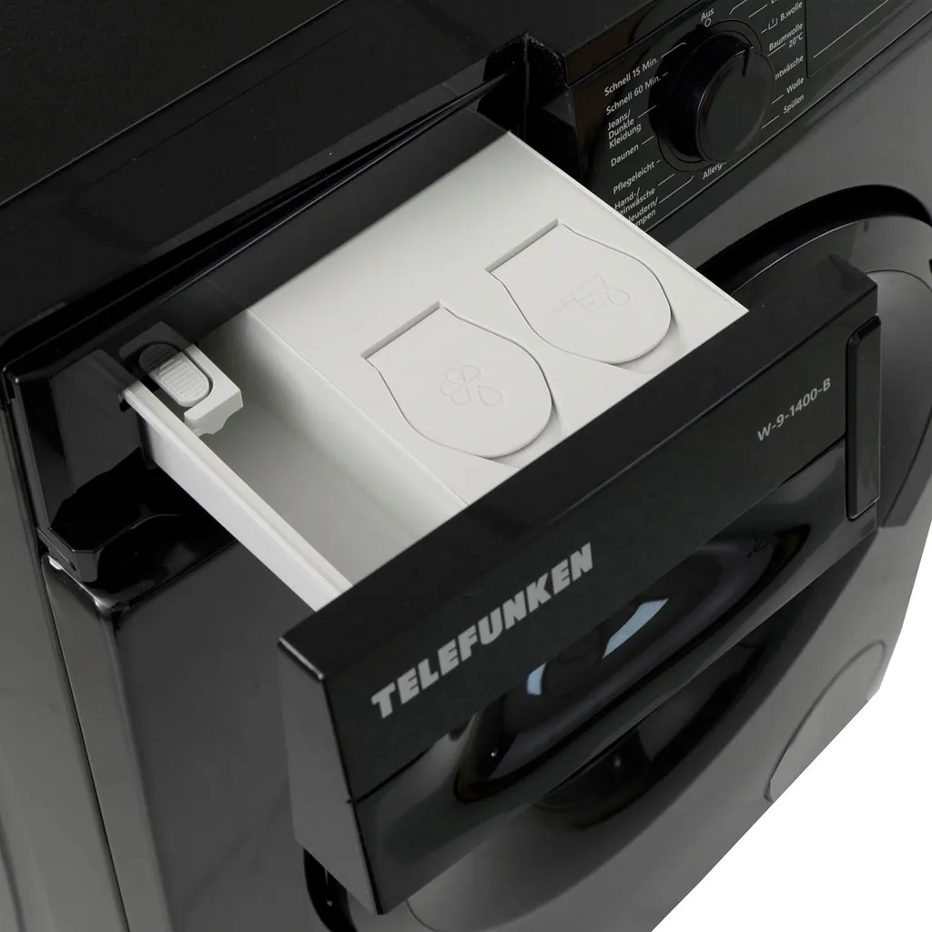 Telefunken W-9-1400-B Waschmaschine (9 Kg / 1400 U/Min) Mit LED Display, Mengenautomatik, Dosierungsautomatik, Inverter Motor 12 Telefunken W-9-1400-B Waschmaschine (9 Kg / 1400 U/Min) Mit LED Display, Mengenautomatik, Dosierungsautomatik, Inverter Motor – Bild 10
