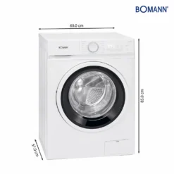 Bomann WA 7193 Waschmaschine, 9kg, 15 Waschprogramme, 1.400 U/min.(max), LED-Display, Kindersicherung, Hygiene Pro, Weiß -Hoovery Geschaft 08a6fad20d96f94ae94d46bf75b1f8eb
