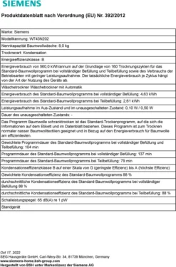 Siemens Kondenstrockner WT43N202 IQ300, 8 Kg -Hoovery Geschaft 095a78e416f3ad33413f477af5982a49
