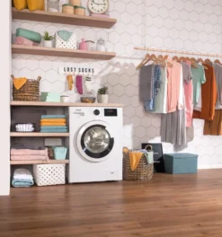 Gorenje WHP74EPS Waschmaschine - Freistehend - Frontlader - 7 Kg Fassungsvermögen - 1400 U/min. - AquaStop - Weiß - Wasserpegelsensor - 15 Programme - Kindersicherung -Hoovery Geschaft 09dd443dbbf53568932f885735342716