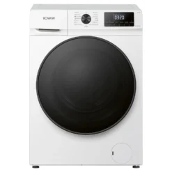 Bomann WA 7194 Waschmaschine, 9kg, Invertermotor, 15 Programme, 1.400 U/min.(max), LED-Display, Kindersicherung, Dampffunktion, Weiß