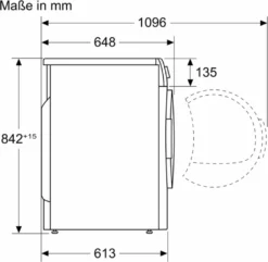 Siemens WQ33G2D40 IQ500 Wärmepumpen-Trockner, 8 Kg, AutoDry-Technologie Schonendes Und Präzises Trocknen, Super40'-Programm, SoftDry Trommelsystem Sanftes Und Schonendes Trocknen Weiß -Hoovery Geschaft 1690dadff42a2eb4483756ca0f38947a