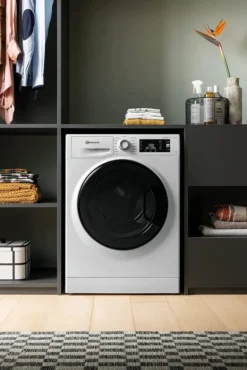 Bauknecht WM Elite 9A Waschmaschine Frontlader/ 9kg/ Active Care Color+/ Kraftvolle Fleckentfernung/Dampf Programme/Steam Hygiene Option/Steam Refresh/Stopp&Add Funktion/ProSilent-Motor -Hoovery Geschaft 20fa09d36156e02668850cd4409d1053