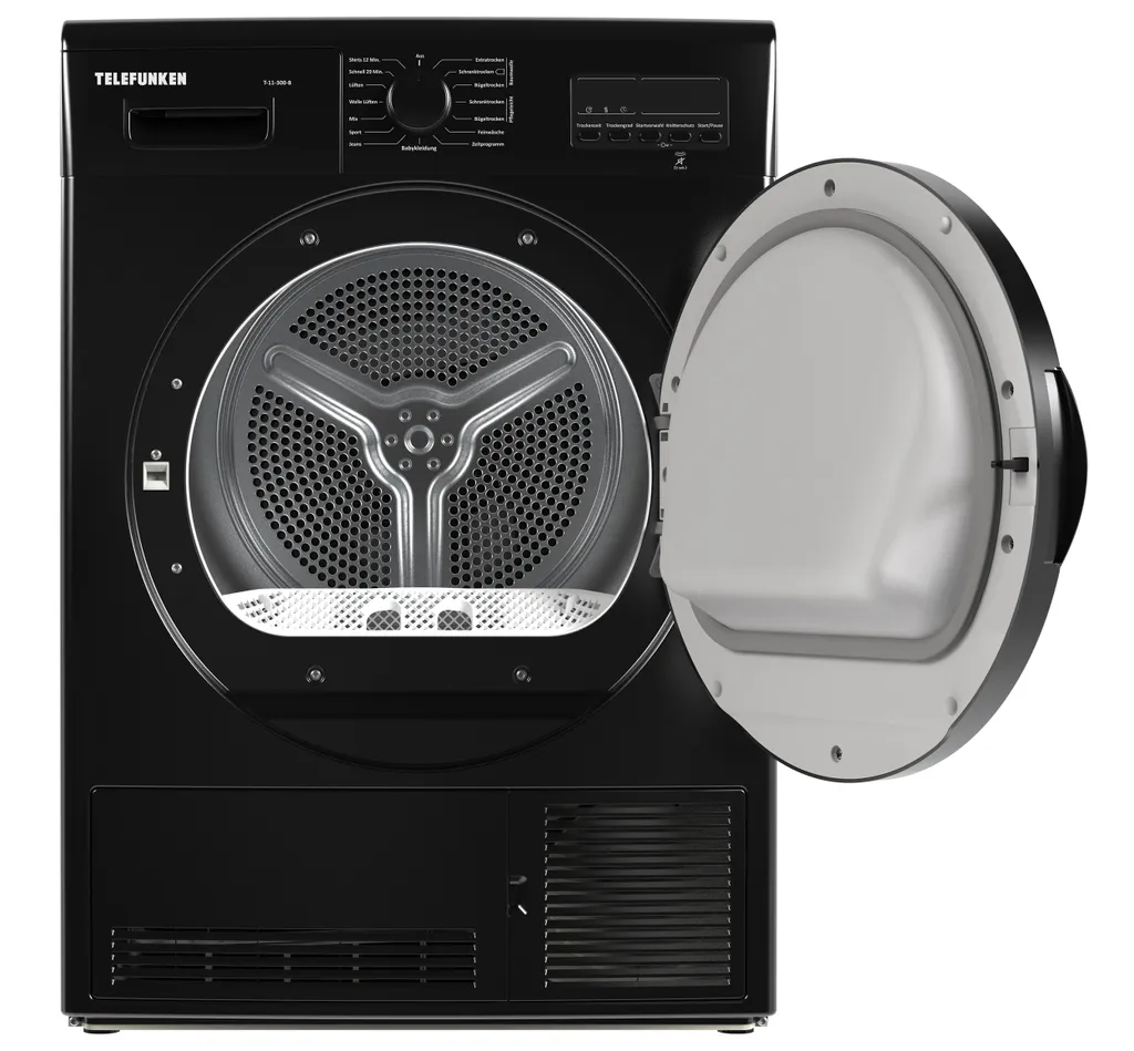 Telefunken T-11-300-B Kondenstrockner / 7kg / B/Knitterschutz/Reversierende Trommelbewegungen / 15 Programme 4 Telefunken T-11-300-B Kondenstrockner / 7kg / B/Knitterschutz/Reversierende Trommelbewegungen / 15 Programme – Bild 2