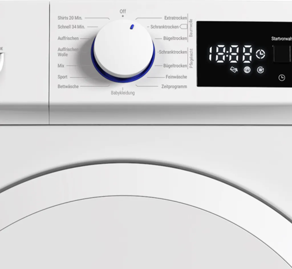 Trockner Wärmepumpe Wäschetrockner 8kg 15 Programme DAEWOO T8HT2W0DE 5 Trockner Wärmepumpe Wäschetrockner 8kg 15 Programme DAEWOO T8HT2W0DE – Bild 3