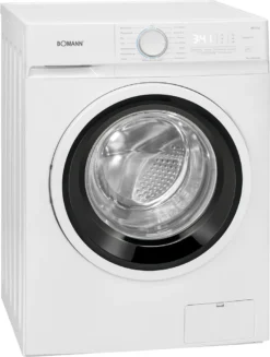 Bomann WA 7193 Waschmaschine, 9kg, 15 Waschprogramme, 1.400 U/min.(max), LED-Display, Kindersicherung, Hygiene Pro, Weiß -Hoovery Geschaft 2fd531dff1f114f016abaf35e999a065