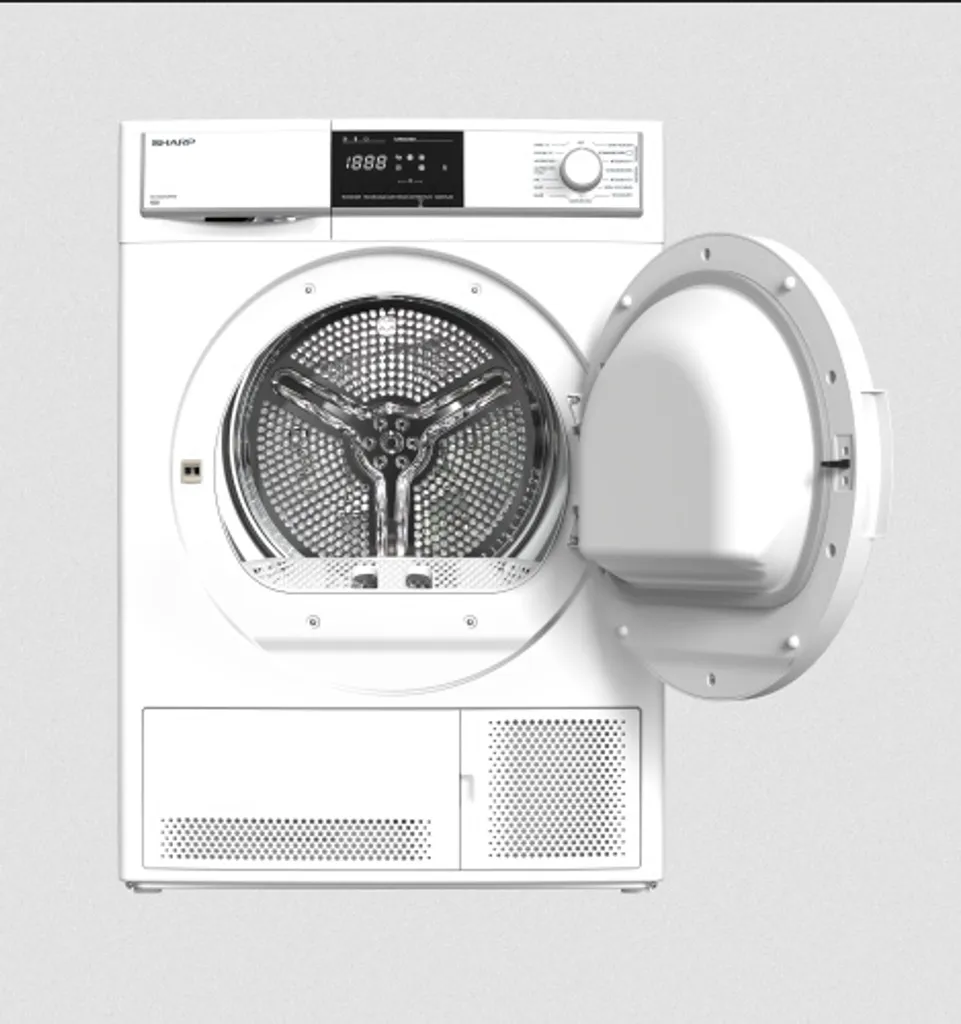 Sharp KD-HCB7S7PW9-DE Kondenstrockner 7kg LED-Display LED-Trommelbeleuchtung 14 Sharp KD-HCB7S7PW9-DE Kondenstrockner 7kg LED-Display LED-Trommelbeleuchtung – Bild 12
