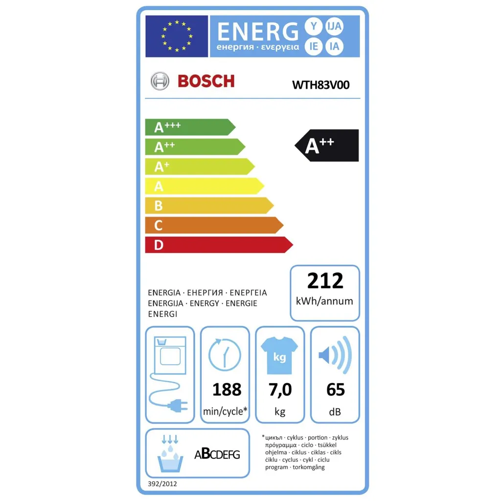 Bosch Serie 4 WTH83V00 Wärmepumpentrockner - Weiß 3 Bosch Serie 4 WTH83V00 Wärmepumpentrockner - Weiß