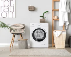 Bomann WA 7193 Waschmaschine, 9kg, 15 Waschprogramme, 1.400 U/min.(max), LED-Display, Kindersicherung, Hygiene Pro, Weiß -Hoovery Geschaft 3b5da240379a4aeb8909f6c313b57f8f