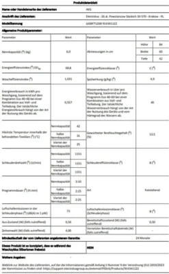 AEG - L6SBF71268- Waschmaschine - 6 Kg - Slim Line 16 AEG - L6SBF71268- Waschmaschine - 6 Kg - Slim Line -Hoovery Geschaft 3b905e4982db3e0eeee6a1b2624295dc