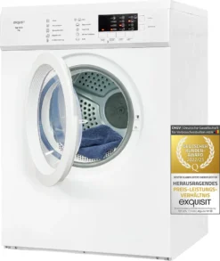 Hoovery Geschaft 24 Exquisit TAE 70-3 Abluftrockner | 7 Kg | Elektronik | Reversierautomatik | Weiß