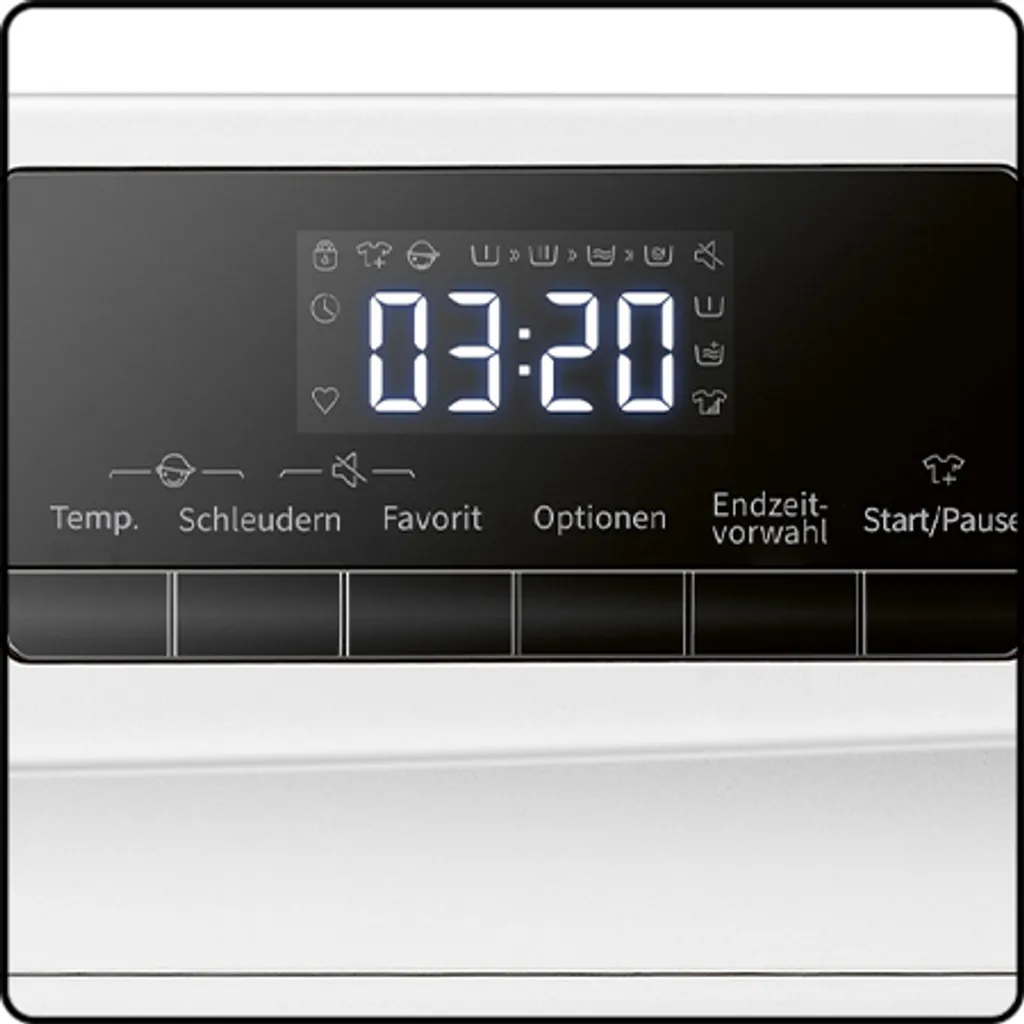 Bomann WA 7194 Waschmaschine, 9kg, Invertermotor, 15 Programme, 1.400 U/min.(max), LED-Display, Kindersicherung, Dampffunktion, Weiß 17 Bomann WA 7194 Waschmaschine, 9kg, Invertermotor, 15 Programme, 1.400 U/min.(max), LED-Display, Kindersicherung, Dampffunktion, Weiß – Bild 15