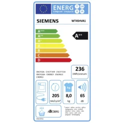 Siemens IQ300 WT45HVA1 Wärmepumpentrockner - Weiß