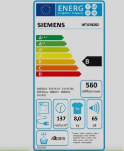Siemens Kondenstrockner WT43N202 IQ300, 8 Kg -Hoovery Geschaft 4547c96912a6550566db37fa7f37ad17