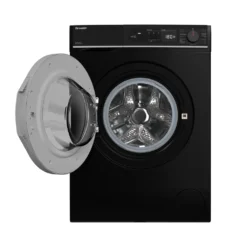 Sharp ES-W814IAB1-DE Waschmaschine (8 Kg / 1400 U/Min) Mit LED Display, Inverter Motor, Überlaufschutz Und AquaStop (schwarz) -Hoovery Geschaft 4835bb56b271516726191efb780256ed