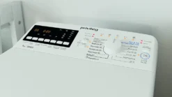 Privileg PWT E71253P N (DE) Toplader Waschmaschine / 7 Kg / 1152 UpM/Soft-Opening/Kurz 45‘/Startzeitvorwahl/Wolle-Programm/Wasserschutz/Bügelleicht-Option/Kindersicherung Weiß [ -Hoovery Geschaft 4ee85f01d662265038f16e9ddfdad38e