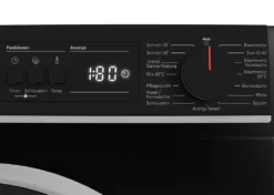 Sharp ES-W814IAB1-DE Waschmaschine (8 Kg / 1400 U/Min) Mit LED Display, Inverter Motor, Überlaufschutz Und AquaStop (schwarz) -Hoovery Geschaft 51592b50f973dcb6c3ab27b036f87465