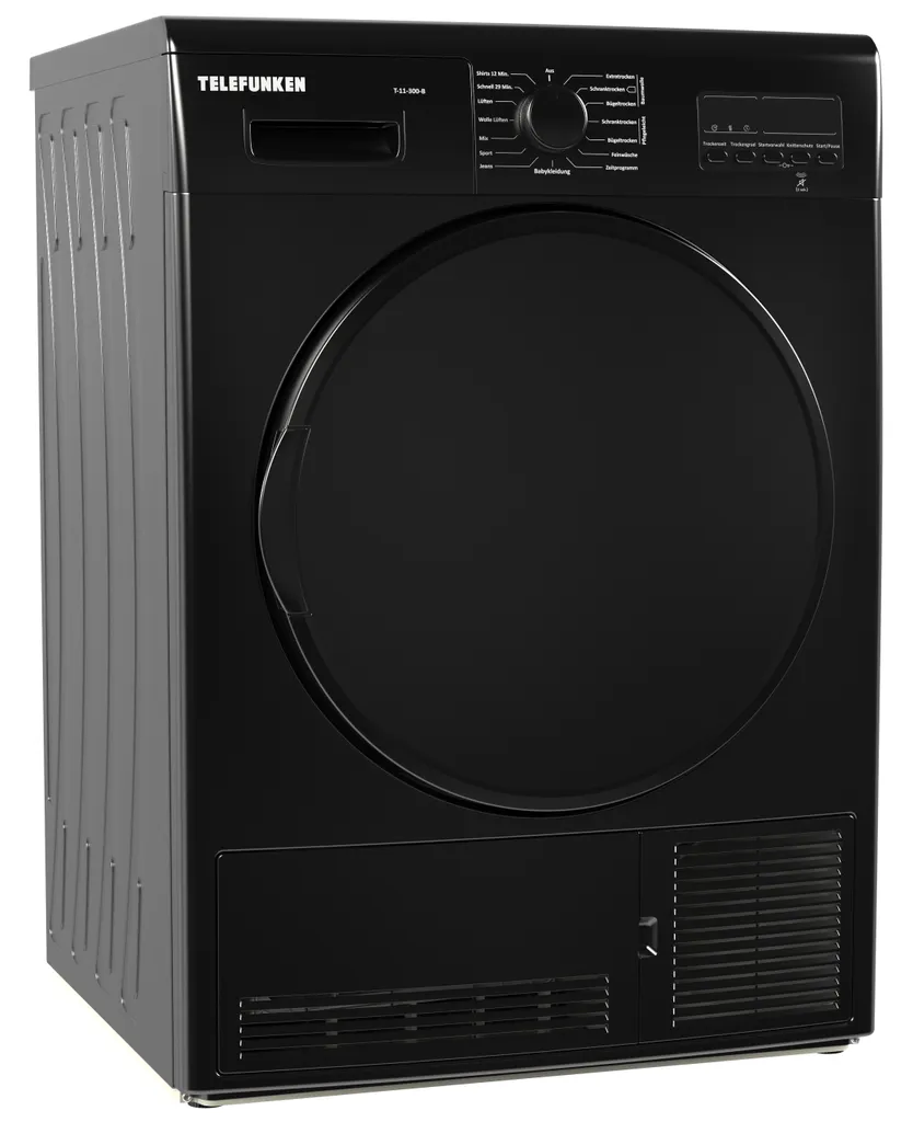 Telefunken T-11-300-B Kondenstrockner / 7kg / B/Knitterschutz/Reversierende Trommelbewegungen / 15 Programme 6 Telefunken T-11-300-B Kondenstrockner / 7kg / B/Knitterschutz/Reversierende Trommelbewegungen / 15 Programme – Bild 4