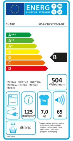 Sharp KD-HCB7S7PW9-DE Kondenstrockner 7kg LED-Display LED-Trommelbeleuchtung 21 Sharp KD-HCB7S7PW9-DE Kondenstrockner 7kg LED-Display LED-Trommelbeleuchtung -Hoovery Geschaft 603a37525065f5c26dfcc6b536f02de5