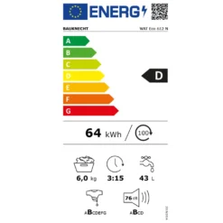 Bauknecht WAT ECO 612, Toplader, 6 Kg, B, 76 DB, 1152 RPM, 153 KWh 23 Bauknecht WAT ECO 612, Toplader, 6 Kg, B, 76 DB, 1152 RPM, 153 KWh -Hoovery Geschaft 61de8c445f8fdd346566b9d3d4dc0d42