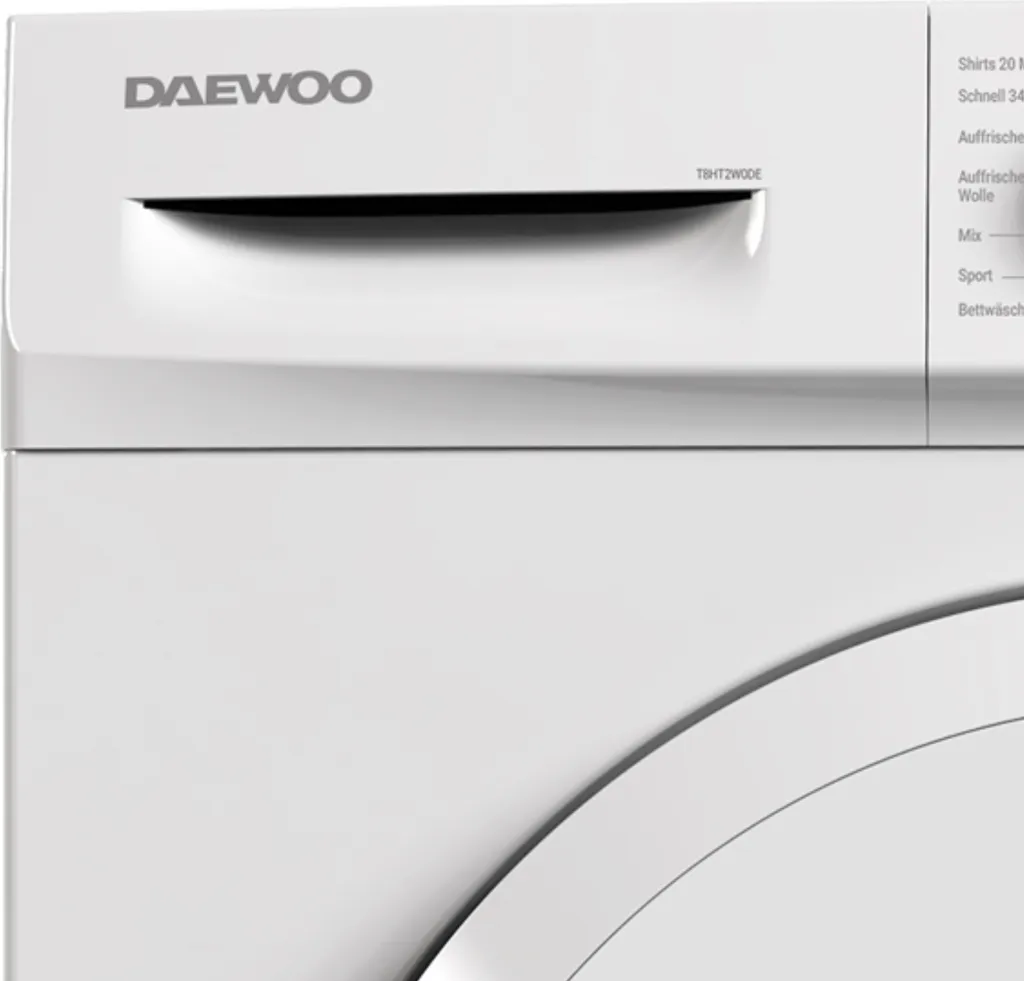 Trockner Wärmepumpe Wäschetrockner 8kg 15 Programme DAEWOO T8HT2W0DE 4 Trockner Wärmepumpe Wäschetrockner 8kg 15 Programme DAEWOO T8HT2W0DE – Bild 2
