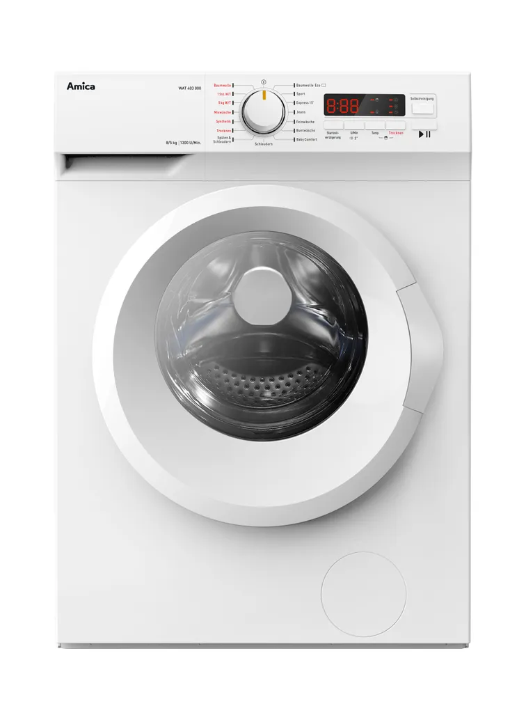 Amica WAT 403 000 Waschtrockner - 8 Kg Waschen / 5 Kg Trocknen - Weiß, 1400 U/Min 3 Amica WAT 403 000 Waschtrockner - 8 Kg Waschen / 5 Kg Trocknen - Weiß, 1400 U/Min