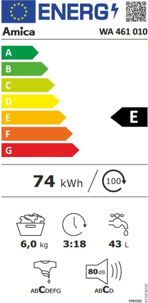 Amica - WA 461 010 - Waschmaschine - 6 Kg 4 Amica - WA 461 010 - Waschmaschine - 6 Kg – Bild 2