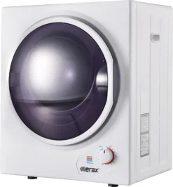 Hoovery Geschaft 42 Merax Mini-Wäschetrockner Trockner Ablufttrockner, Frontlader Ablufttrockner Mit PTC-Heizelement, Wärmewahl Und Timer, Freistehend/hängend, 2,5 Kg