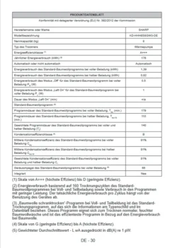 Sharp KD-HHH8S8GW3-DE Wäschetrockner Trockner Wärmepumpentrockner 8kg -Hoovery Geschaft b8b549656a2ed032f85a50f71c75d5a7