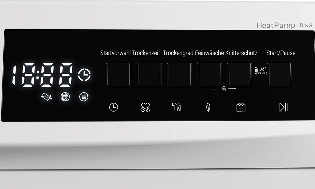 Trockner Wärmepumpe Wäschetrockner 8kg 15 Programme DAEWOO T8HT2W0DE 6 Trockner Wärmepumpe Wäschetrockner 8kg 15 Programme DAEWOO T8HT2W0DE – Bild 4