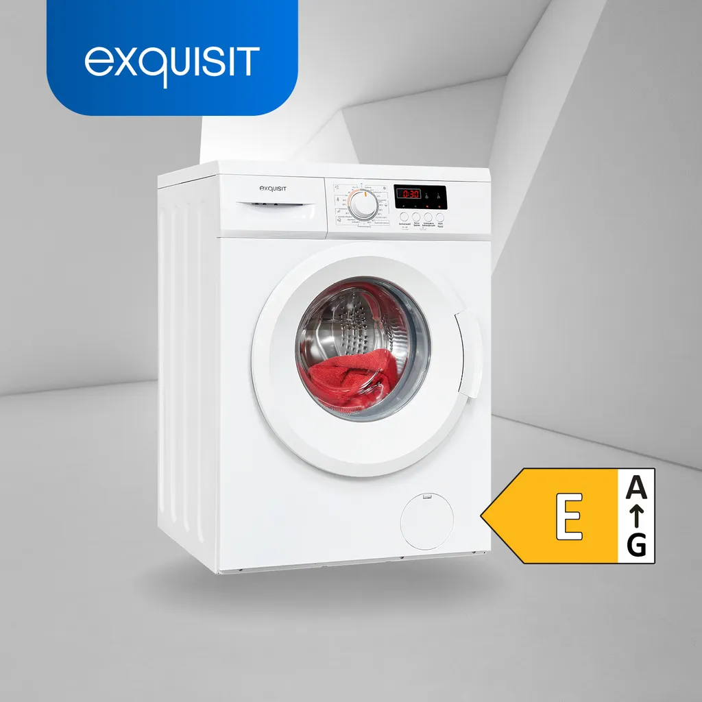 Exquisit Waschmaschine WA7014-030E Weiss | 7 Kg Fassungsvermögen | Weiß 4 Exquisit Waschmaschine WA7014-030E Weiss | 7 Kg Fassungsvermögen | Weiß – Bild 2