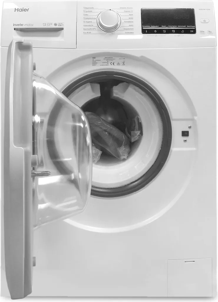 Haier HW80-BP1439N Frontlader Waschmaschine 8 Kg Fassungsvermögen Dampf-Funktion 14 Haier HW80-BP1439N Frontlader Waschmaschine 8 Kg Fassungsvermögen Dampf-Funktion – Bild 12
