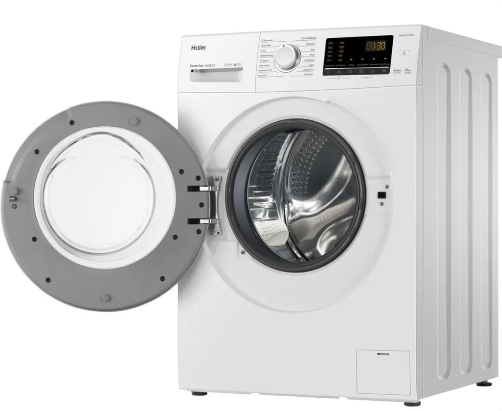 Haier HW80-BP1439N Frontlader Waschmaschine 8 Kg Fassungsvermögen Dampf-Funktion 9 Haier HW80-BP1439N Frontlader Waschmaschine 8 Kg Fassungsvermögen Dampf-Funktion – Bild 7