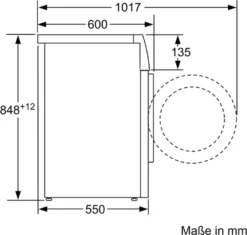 Siemens WM14N128 IQ300 Waschmaschine, 8 Kg, 1400 UpM, Outdoor-Programm Schonende Reinigung, SpeedPack L Beschleunigen Sie Ihre Programme, Nachlegefunktion -Hoovery Geschaft de00bb53fbde709803b4300d4e27bf32