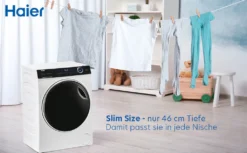 Haier HW70-B14979 Waschmaschine 7 Kg Vollwasserschutz Refresh Dampf Funktion -Hoovery Geschaft e439259122e0883f44c1130054e2bfb4
