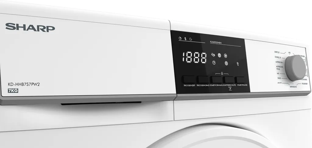 Sharp KD-HHB7S7PW2-DE 7kg Wärmepumpentrockner 13 Sharp KD-HHB7S7PW2-DE 7kg Wärmepumpentrockner – Bild 11