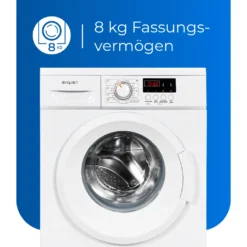 Exquisit Waschmaschine WA8014-030E Weiss | 8 Kg Fassungsvermögen | 1400 U/min -Hoovery Geschaft eed27015781d10e39eec190e5983ce2c