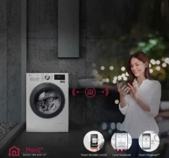 LG Waschmaschine 17kg WLAN 6 Motion Direct Drive Motor™ TurboWash™ F71P12WH -Hoovery Geschaft ef501f63445f46d49d4b6bb041795823