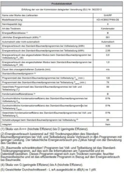 Sharp KD-HCB8S7PW9-DE Kondenstrockner 8 Kg LED-Trommelbeleuchtung -Hoovery Geschaft ff3b0629bf32ba5946486ed7b620bf74